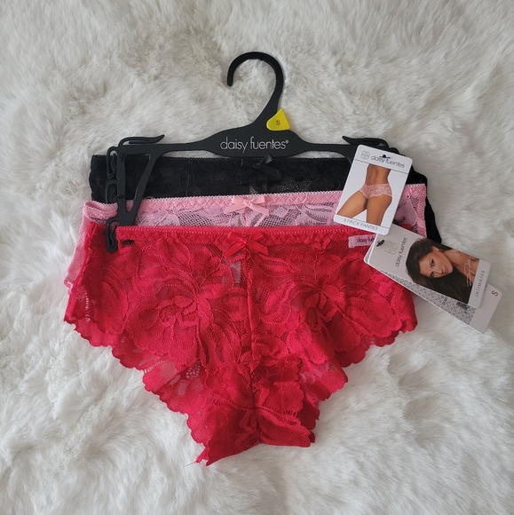 DAISY FUENTES BRAND NEW 3-PACK LACE BOYSHORT SIZE S - Picture 2 of 9